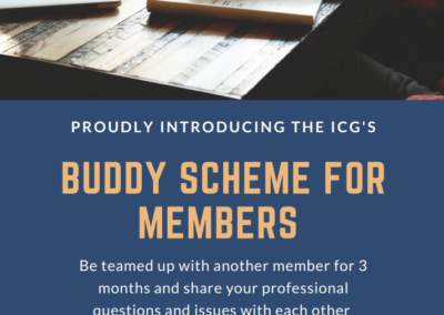 ICG Buddy Scheme – now open for registrations May-July ’24 (inc)